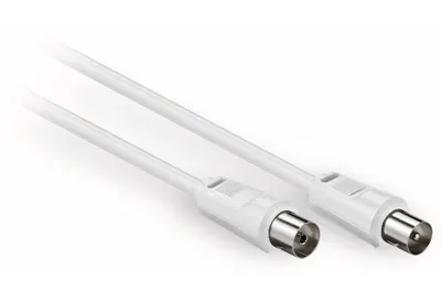 Produktbild von ShiverPeaks S/CONN maximum connectivity Antennenkabel, 100% geschirmt, BK-tauglich, > 75 dB, weiß, 2,50m (80013-)