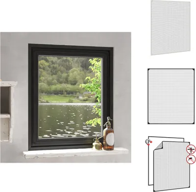 Produktbild von vidaXL Magnet-Insektenschutz für Fenster Anthrazit 100x120 cm -  Fliegengitter