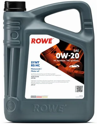 Produktbild von Rowe Hightec Synt RS HC SAE 0W-20 Motoröl, 5l