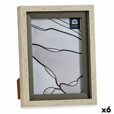 Obrázok produktu pre Fotorámik 17 x 2 x 21,8 cm krištáľovo sivý béžový plast (6 kusov)