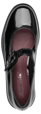 Produktbild von Tamaris Damen Ballerina Mary-Jane Riemchenballerina mit Plateau 1-22167-47, Größe:37 EU, Farbe:Schwarz