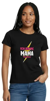 Produktbild von Spreadshirt Ich Bin Die Mama | Das Reicht Frauen T-Shirt, M, Schwarz