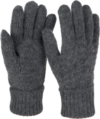 Produktbild von styleBREAKER Damen Strickhandschuhe mit Zopfstrickmuster, warme Winter Fingerhandschuhe, vielseitige Farben 09010051