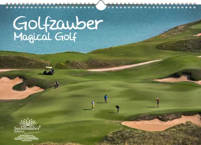 Produktbild von Golfzauber DIN A3 Kalender - Immerwährender Kalender Golf und golfen - Seelenzauber