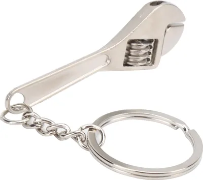 Produktbild von Schraubenschlüssel-Schlüsselanhänger, Miniatur-Schlüsselanhänger aus Zinklegierung, Dekoration, Geschenk für Eltern und Freunde