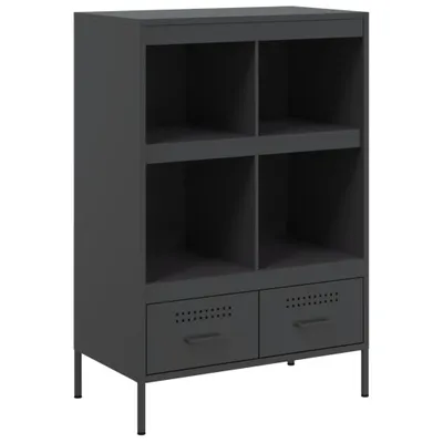 Zdjęcie produktu dla Szafka, czarna, 68x39x101,5 cm, stal
