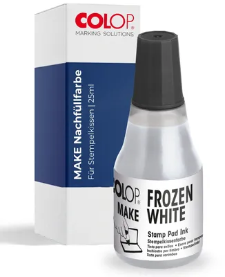 Obrázek produktu pro COLOP 168368 COLOP Stempelfarbe MAKE, 25 ml, mražená bílá