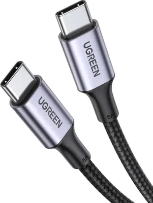Produktbild von UGREEN US316 USB-C-zu-USB-C-Kabel, 100 W, 3 m (Schwarz)