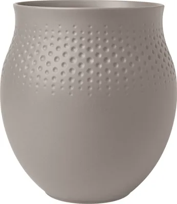 Produktbild von Villeroy & Boch Manufacture Collier taupe Vase Perle gross 18 cm