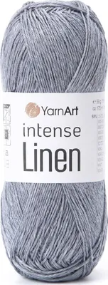 Immagine prodotto di Filato YarnArt Intense Linen 50 g/175 m Grigio – leggero e morbido per la moda estiva
