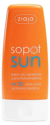 Produktbild von Ziaja Sopot Sun Sonnenschutzcreme SPF25, 60 ml - Für empfindliche Haut geeignet