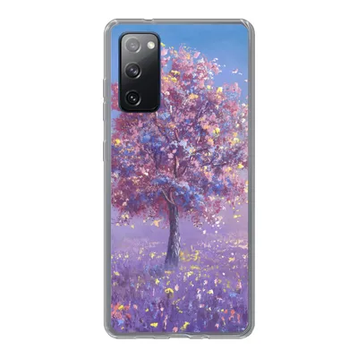 Produktbild von MuchoWow® Handyhülle Schutzhülle Hülle für Samsung Galaxy S20 FE Baum - Sommer - Rosa Silikon Softcase Handy Hülle - Abdeckung
