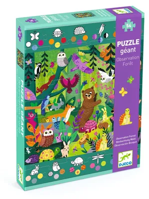 Produktbild von Riesiges Puzzle Abenteuer im Wald, Djeco