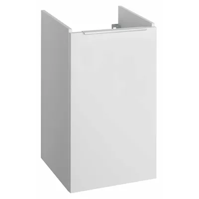 Image de Bruckner Neon - Armoire lavabo, 420x350x710 mm, 1 porte, L/P, blanc 500.111.0