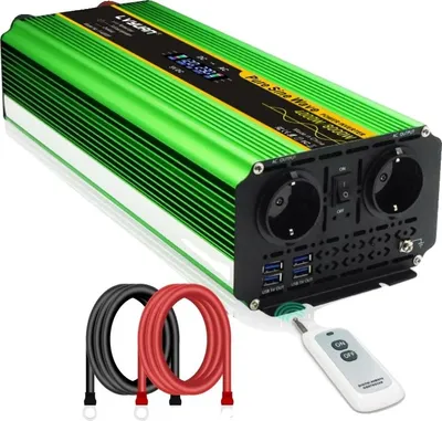 Obrázek produktu pro Střídač, čistá sinusová vlna, vysoký výkon, 24 V–220 V–8000 W