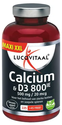 Productafbeelding van Lucovitaal Calcium 500 mg + D3 20 mcg kauwtabletten