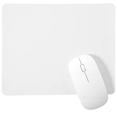 Obrázek produktu pro Podložka pod myš, vzhled kůže, bílá, 25 x 20 cm, protiskluzová, voděodolná