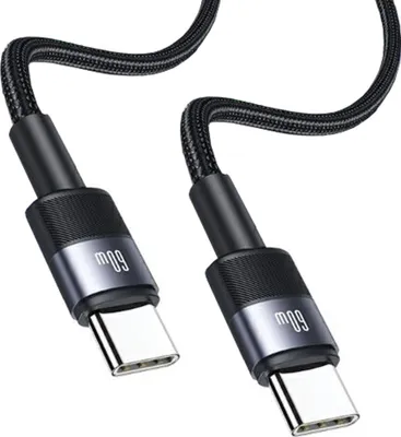 Obrázek produktu pro Usams Kabel Usb-C Na Usb-C 60W Rychlé Nabíjení Ocel/Lak Sj724Usbsg01 (Us-Sj724)