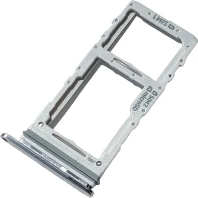 Produktbild von Dual SIM Kartenhalter und Micro-SD Card Fach für Samsung Galaxy S20, Galaxy S20 5G, Original Ersatzteil, Grau