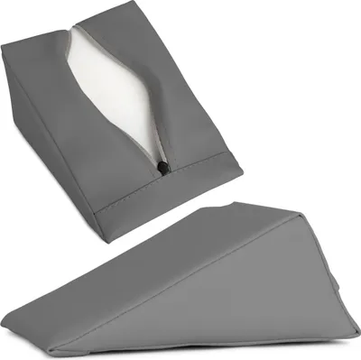 Produktbild von Habys Lagerungskeil, für Massage und Therapie | Lagerungskissen, Lagerungsmaterial | Physiotherapie, Orthopädisch | 20x15x10cm | Grau