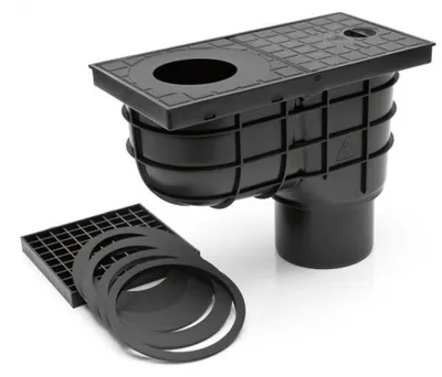 Produktbild von Dachrinnenablauf Regensinkkasten Regenrohrablauf senkrechter Sinkkasten 325 C