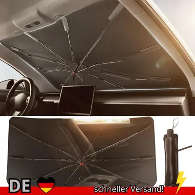 Produktbild von 2024 Auto Windschutz Scheibe Sonnenschutz Regenschirm Faltbare Frontscheibe