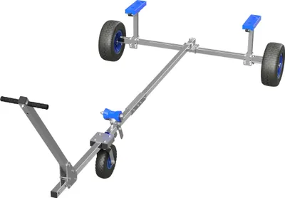 Image de Chariot de mise à l'eau remorque à main remorque portuaire remorque pour bateau chariot de bateau SUPROD XTR-L360A, Ø 420 mm
