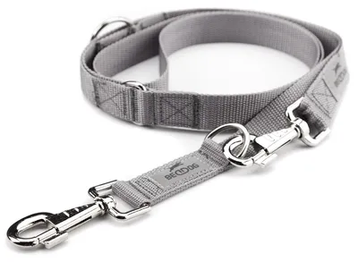 Produktbild von BedDog Hundeleine WILLY verstellbar in 3 Längen Führleine, Laufleine,2m/25mm,Grau