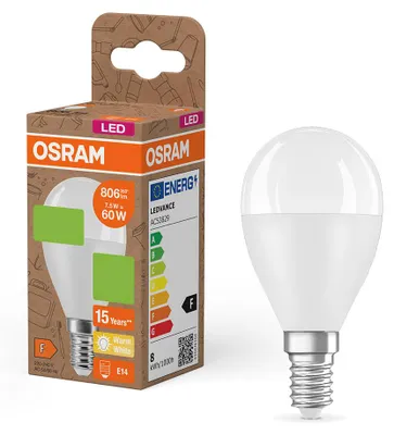 Productafbeelding van Osram LED Tropfen 7,5W = 60W E14 matt 806lm warmweiß 2700K