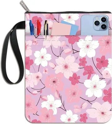 Immagine prodotto di Copertina rosa con cerniera e tasca, lavabile, per libri tascabili