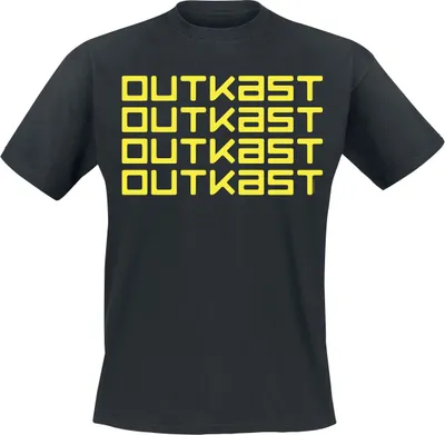 Produktbild von OutKast T-Shirt Herren Logo Repeat schwarz Band-Merch, Bands 100% Baumwolle S