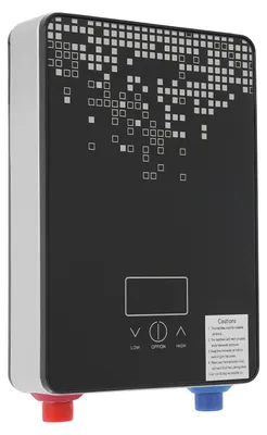 Obrázek produktu pro Průtokový elektrický ohřívač vody, rychlý ohřev, nástěnné provedení, černý