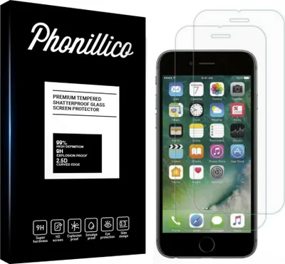 Immagine prodotto di Vetro temperato per iPhone 6 PLUS / 6S PLUS [2 pezzi] Pellicola protettiva antigraffio resistente Phonillico®