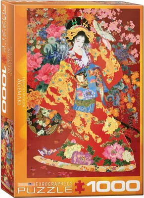 Image de puzzle 1000 pièces Japon Kimono Art -Agemaki par Haruyo Morita
