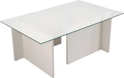 Produktbild von Dmora Couchtisch Illasi 105x65x40h cm Weiß mit Ablage