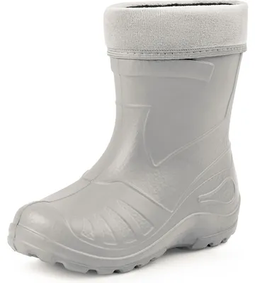Produktbild von Ladeheid Kinder Mädchen Jungen federleichte Eva Thermo Gummistiefel Regenstiefel gefüttert KL050 (Grau, 23 EU)