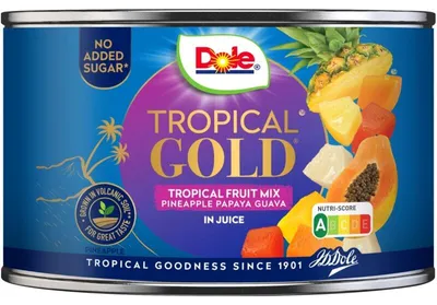 Produktbild von Dole Tropical Gold Tropisch Fruitmix auf Saft, 227 g – Fruchtiger Snack