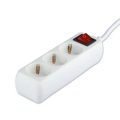 Produktbild von Adapter & Steckdosen - Verlängerungssteckdosen Schalter - IP20 - Weiß