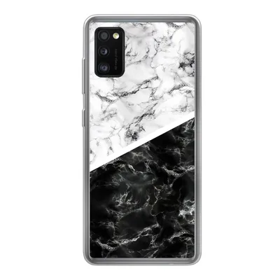 Produktbild von MuchoWow® Handyhülle Schutzhülle Hülle für Samsung Galaxy A41 Marmor - Chic - Collage Silikon Softcase Handy Hülle - Mobiltelefon