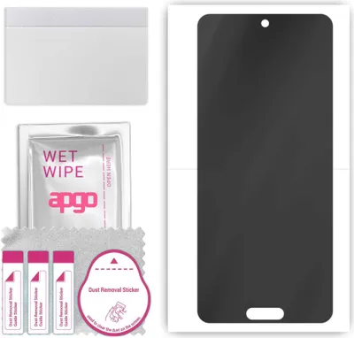 Produktbild von apgo Hydrogel Blickschutzfolie, Matt, kompatibel mit Sharp Aquos R5G, Privacy Displayschutzfolie, Schutzfolie mit Positionierhilfe, Anti-Spy, kratzfest, einfache Montage