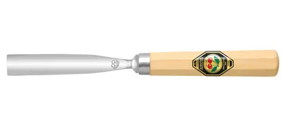 Produktbild von Kirschen 3120010 Bildhauerbeitel mit Weißbuchenheft, 10 mm Stich 11, gebogen, Achtkantform