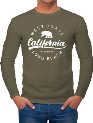 Produktbild von Herren Long-Sleeve California Republic 3 Langarm-Shirt Neverless® khaki XL