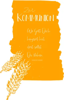 Produktbild von AV - Kommunion - Glückwunschkarte im Format 11,5 x 17 cm mit Umschlag