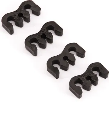Produktbild von 4 Stück Bowdenzughalter Abstandshalter 4mm 2fach Außenhülle Halterung