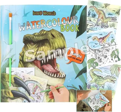 Produktbild von Depesche Dino World Watercolour Book