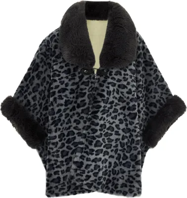Produktbild von IMALA damen strickponcho - grau leo, M