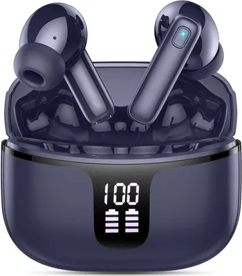 Produktbild von In Ear Kopfhörer mit 4 ENC Noise Cancelling Mics, 48Std HiFi Stereo mit LED-Anzeige, IP7 Wasserdicht Ohrhörer für Sport Bluetooth 5.4