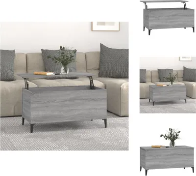 Obrázok produktu pre vidaXL Konferenčný stolík sivý Sonoma 90x44,5x45 cm materiál na báze dreva - Konferenčné stolíky