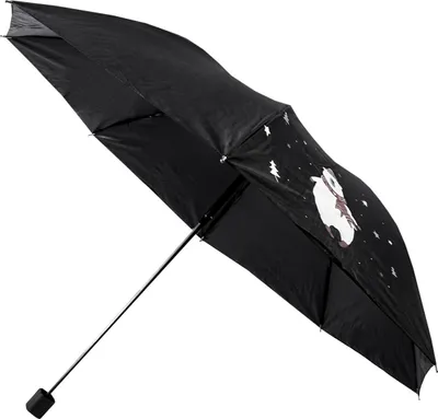 Produktbild von Aga Kinderschirm, Regenschirm, 97 cm Schwarz, Klappschirm mit Automatik-Öffnung, Taschenschirm