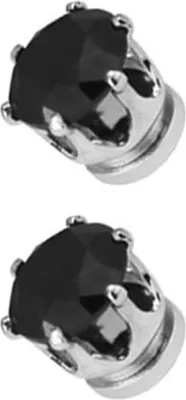 Produktbild von 1 Paar Männer Frauen Hot Beliebte Clip Kein Piercing Magnet Ohrstecker Schmuck Party-Schwarz